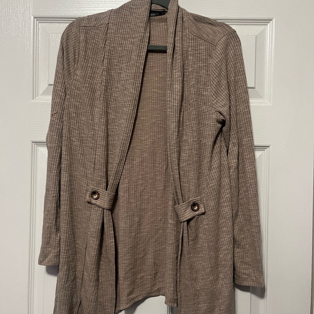 Elegant Women's Cardigan in Taupe